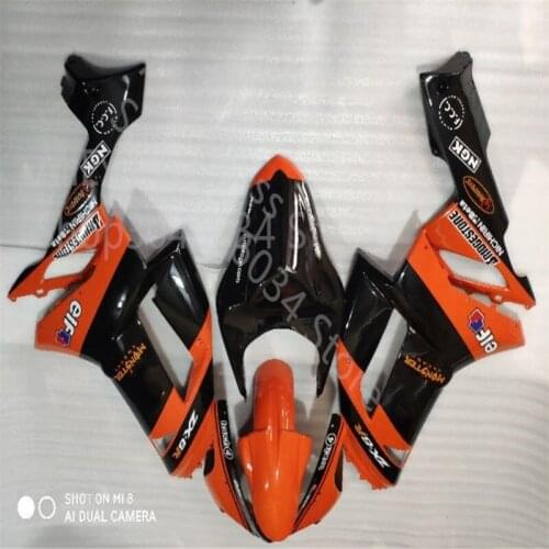 Fairings For Kawasaki ZX6R ZX-6R 636 Year 07-08 2007 2008 ABS Motorcycle Fairing Kit Bodywork Cowling orange black