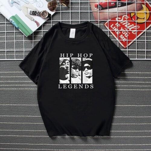 Teenage Style Casual T shirt Hip Hop Legends Relaxed T-Shirt Summer Cool Men Streetwear Camisetas Top Cotton Unisex Tshirt