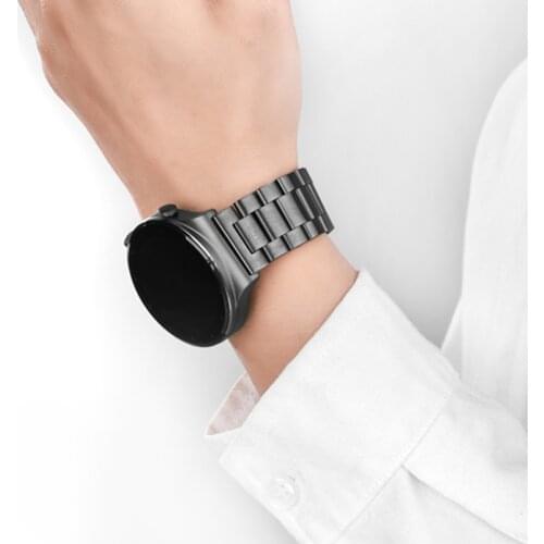 22mm 20mm Watch Strap For Huawei Watch GT 2 Pro 46mm 42mm Stainless Steel Band For Samsung Galaxy Watch 3 45mm 41mm Watchbands