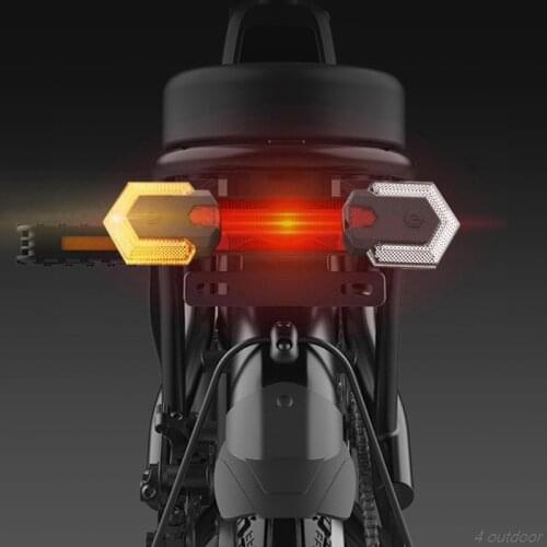 Bike Turn Signals Front and Rear Light with Smart Wireless Remote Control Bicycle Taillight for Cycling Warning Lamp M30 21