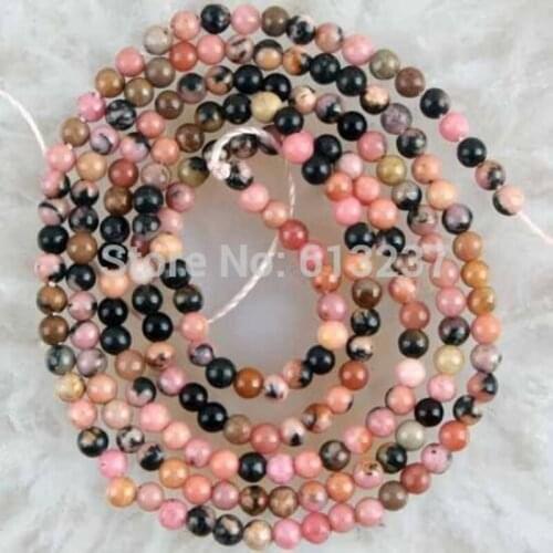 Natural multicolor tourmaline stone round 2mm loose beads vintage spacers accessories charms jewelry making 15 inch BV88