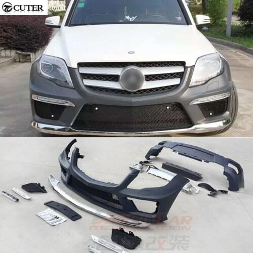 X204 GLK200 GLK260 GLK63 PP Auto Car Body Kits bumper guard For Benz GLK300 GLK350 GLK63 AMG 08-15