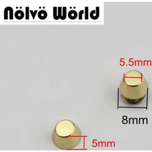 50pcs 8X5.5X5mm Solid rivet handbags bags bracelets small studs functional rivets for punk jeans bags shoes studs
