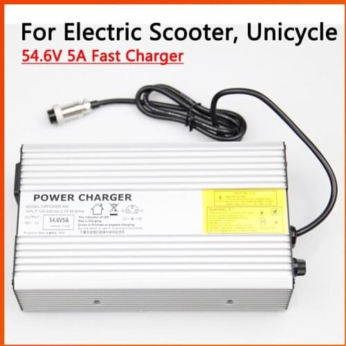 Lithium Battery Fast Charger 54.6V 5A 273W Suitable For Matching Electric bicycle Scooter Zero 8 Mantis 8 10 Pro Plus