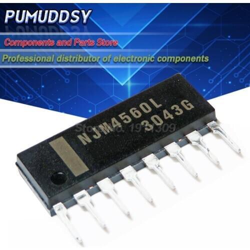 10PCS NJM4560L SIP-8 NJM4560 SIP 4560L authentic IC