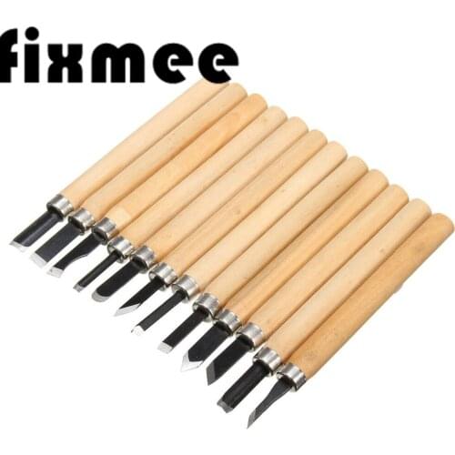 12Pcs/Set DIY Wood Carving Chisels Knife Basic Woodcut Working Tools And Detailed Hand Tools For Woodworking