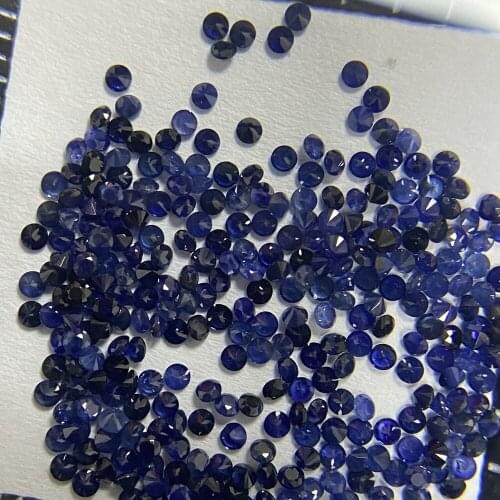 2.3mm 1.8mm Natural Round Blue Sapphire 100% Thailand Original Gemstone For Jewelry DIY Making