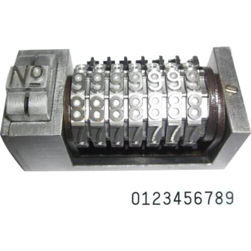 2mm Font Plunger Numbering Head Machine With Last Two Digits Dropped Backward