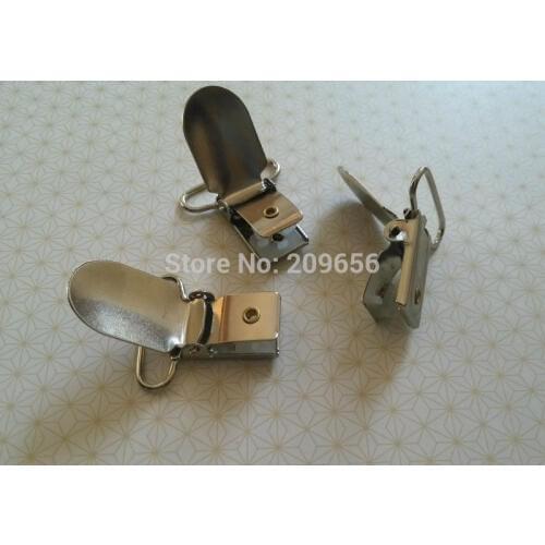 350pcs DHL Free Shipping! 25MM Metal Suspender/Dummy/Pacifier/Soother/Alligator/Garter Clips,Plastic Teeth To Protect Fabrics