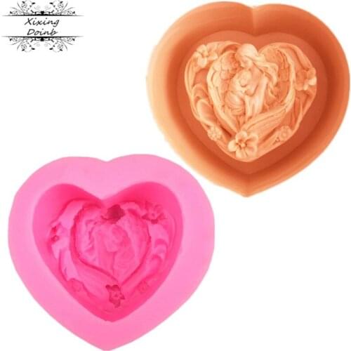 3D Angel Baby shape silicone mold chocolate fudge mold cake decoration Tool kitchen baking supplies