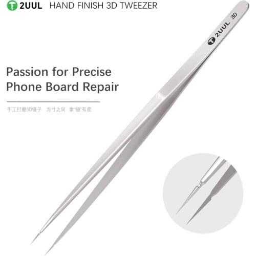 2UUL Hand Finish 3D Tweezer For Precise Phone Repair use For Touch ID Faceid Repair