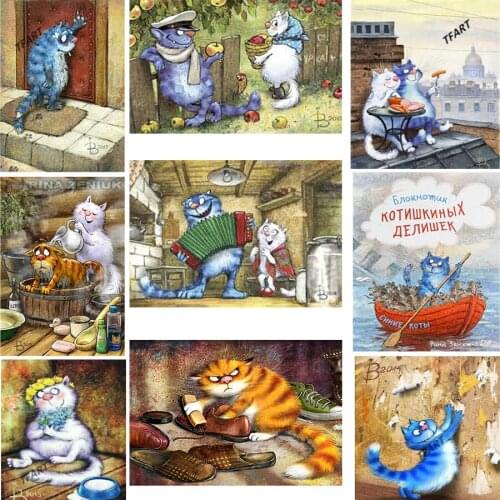 Diamond Painting Cartoon Cat Wash Shoes Diamond Inlaid Diamond Embroidery Cross Stitch Home Decoration Diamond Art Diamond Paint