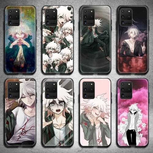 Makoto Nagito Komaeda Anime Phone Case for Samsung S20 plus Ultra S6 S7 edge S8 S9 plus S10 5G lite 2020
