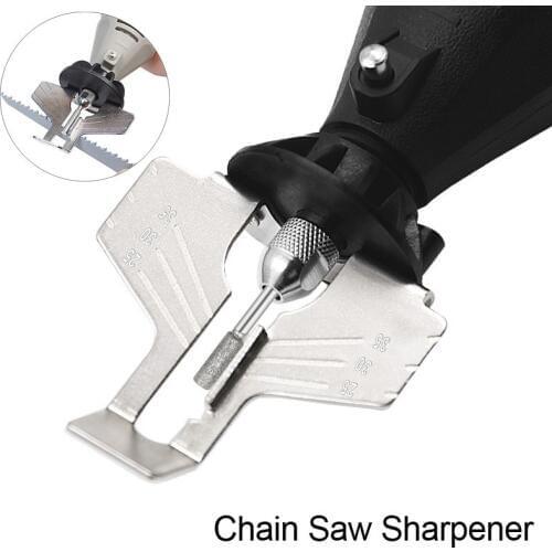 Electric Grinder Attachment Chain Saw Sharpening Tooth Grinding Tool Band Chain Saw Sharpener Garden Polishing Adapter Tool Kit