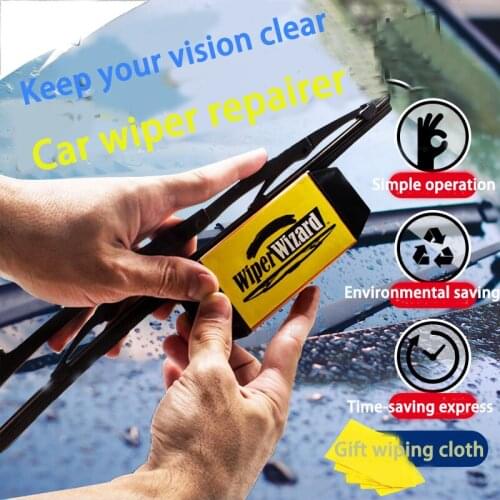 Car wiper repair tool windshield wiper blade knife windshield rubber groove tool trimmer/restorer to send clean towel
