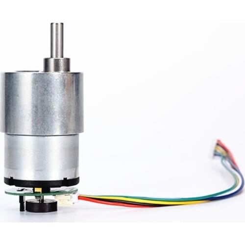 JGB37-520 DC Gear Motor 3V 6V 12V 24V Hall Encoder DIY Model Self-balancing Car Speed Measurement Good Motor