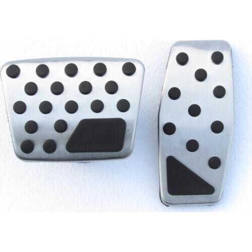 JY Aluminum alloy + rubber Automatic Accelerator Pedal Pads Cover Kit Car Styling Accessories For Jeep Renegade 2015 ON