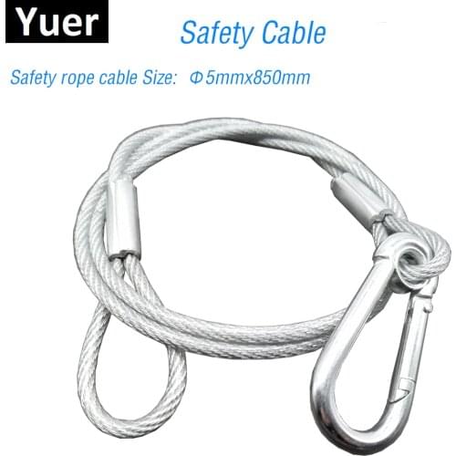 1Pc High Quality 850MM Long Stage Light Safety Rope Cable / Safe Wire For Stage Light Security 85CM Length Dj Equipments