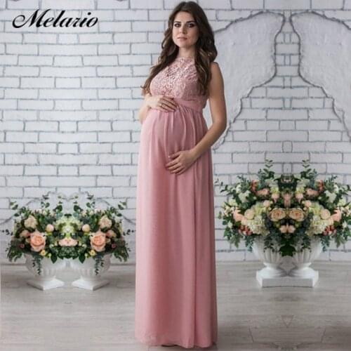 Melario Maternity Dress 2020 Pregnancy Clothes Pregnant Women Lady Elegant Vestidos Lace Party Formal Evening Dress