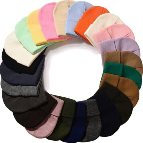 MYZOPER 2019 New Solid Color Unisex Casual Hip Hop Beanie Keep Warm Autumn Winter Fashion Multiple colour Knitted Hat Adult Cap