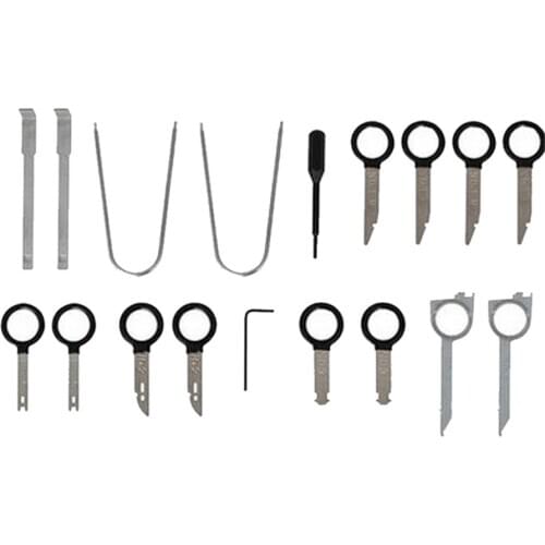20 Pcs/kit Professional Automotive Interior Audio Stereo Car CD Player Radio Removal Keys Tool Set Car Accessories