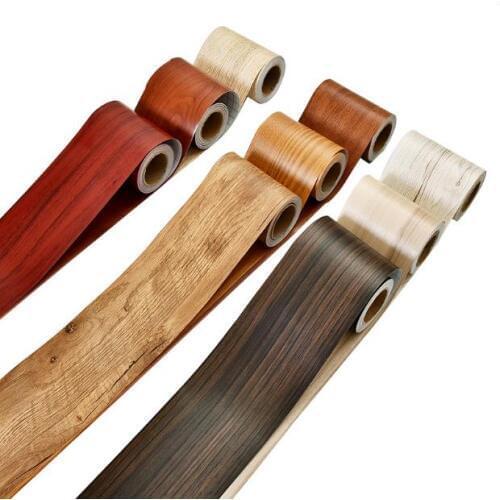 Wood grain play crural line wall ceramic tile adhesive stickers waterproof waist line decorative frame anchor line wallpaper