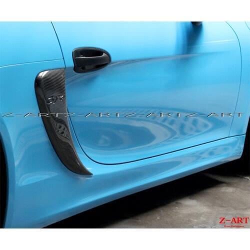 Fit for Porsche 718 boxster CaymanZ-ART boxt Kaman refitted GT4 carbon fiber side air outlet