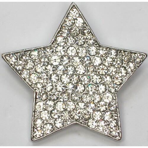 Clear Rhinestone Star Pin brooches Fashion Jewelry gift C2134 A