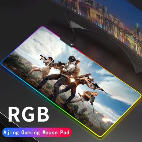 PLAYERUNKNOWNS BATTLEGROUNDS RGB Mouse Pad Large Gaming Mousepad Gamer Keyboard Maus Pad PUBG Desk Mat Game Accessories