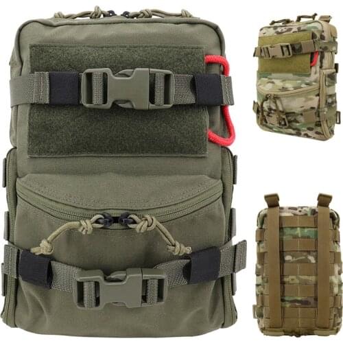 Tactical Hydration Backpack Multicam Military Assault Vest Molle Bag Gear Hunting Airsoft Combat Removable Medical Pouch