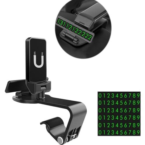 Universal Phone Holder In Car Rotatable Dashboard Magnetic Bracket Sun Visor Mobile Phone Stand Smartphone Mount Support