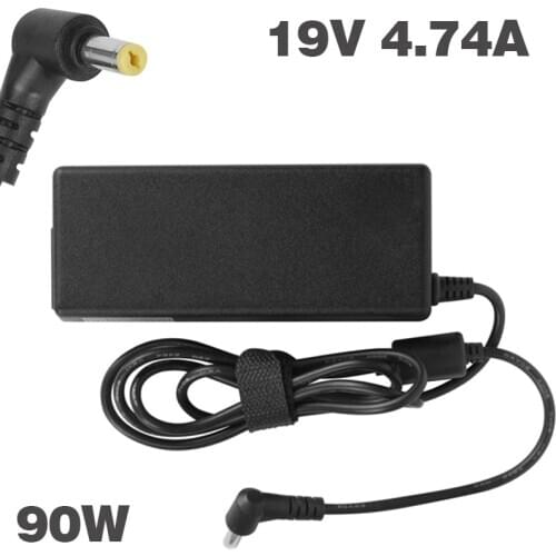 19V 4.74A 90W AC Charger for Packard Bell Easynote TE Series TV Series Compatible Replacement Notebook Adapter Power Supply