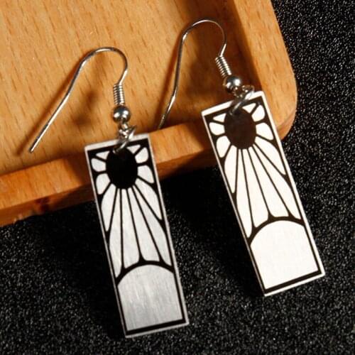 1 Pair Japanese Anime Earrings Demon Slayer Cosplay Accessories Kimetsu No Yaiba Tanjirou Kamado Cosplay Accessores