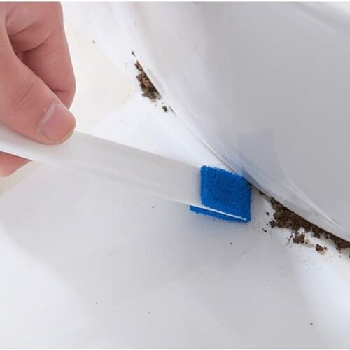 1PC New Multifunction Double head drain corner stain Window Groove Cleaning Brush Track Scraper Computer Keyboard Cleaner