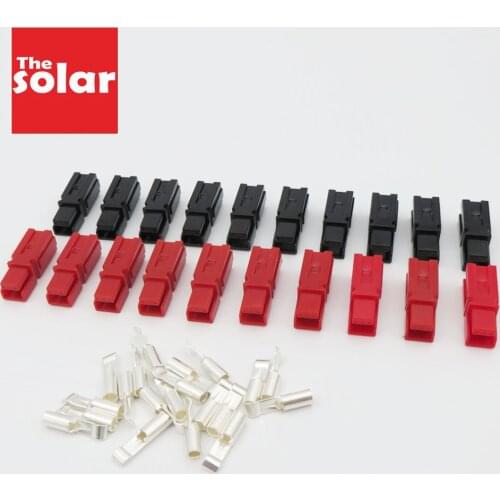 10Pairs X 30A 45A 600V PP30 Power Connector Plug Red Black PP30 PP45 Power & 20pcs Contacts For Solar Caravan Boat