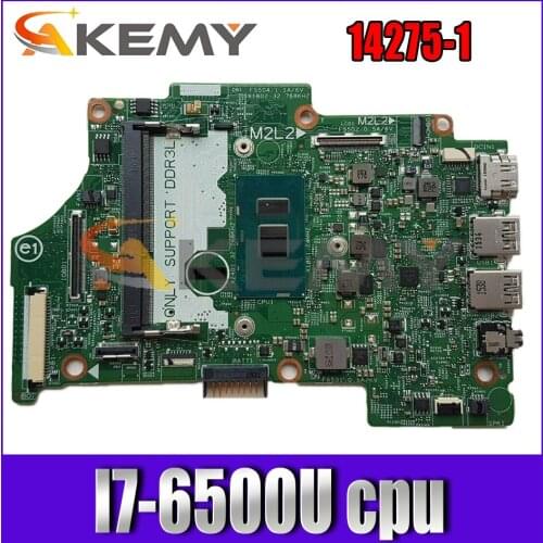 14275-1 Original FOR DELL Inspiron 13 3158 7352 7349 7359 15 7568 laptop motherboard CN-0H8C9M mainboard with I7-6500U Test OK