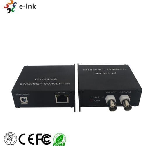 1Ch Ethernet over Coaxial Converter with PoE