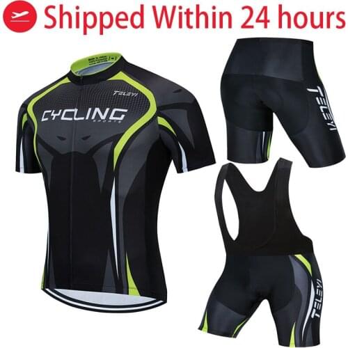 2021 Team TELEYI Cycling Jerseys Bike Wear clothes Quick-Dry bib gel Sets Clothing Ropa Ciclismo uniformes Maillot Sport Wear