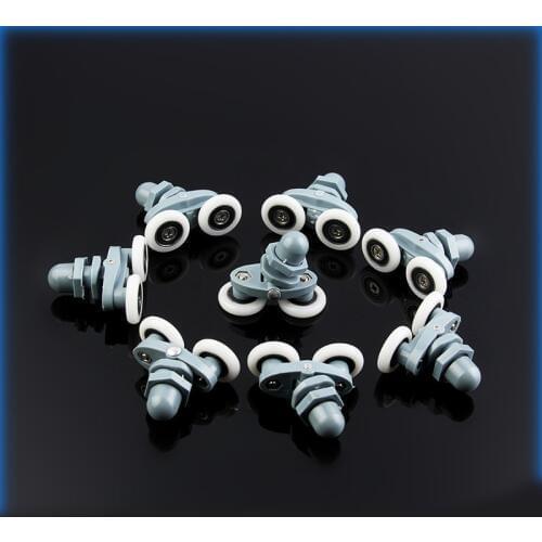 4pcs-8pcs/set 23mm 25mm Sliding Shower Cabin Accessories Glass Door Bearing Roller Pulley Runner Double Swaying Pop Up Hardware