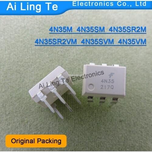 4N35 4N35M 4N35SM 4N35SR2M 4N35SR2VM 4N35SVM 4N35VM Optocoupler Original Packing