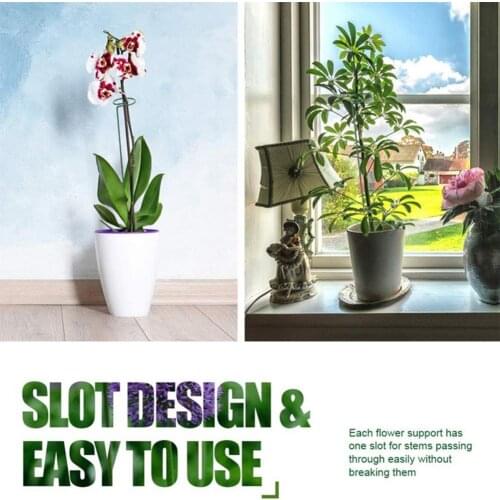 40cm 5pcs Garden Plant Climbing Frame Orchid Tomato Flower Support Fixing Rod Garden Iron Flower Climbing Stake