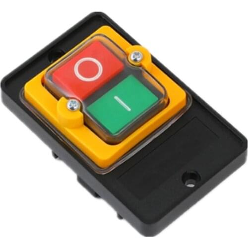 AC 380V 2KW ON/OFF 3 Phase Water Proof Latching Plastic Power Motor Drill Saw Cutter Start Stop Switch KAO-5M