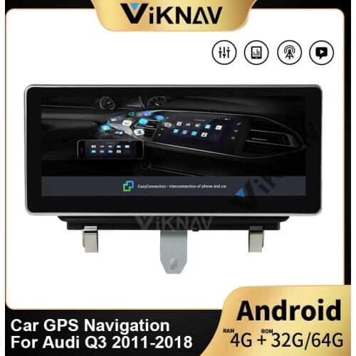 Car radio player GPS navigation auto multimedia player head unit tape recorder for-Audi Q3 2011-2018