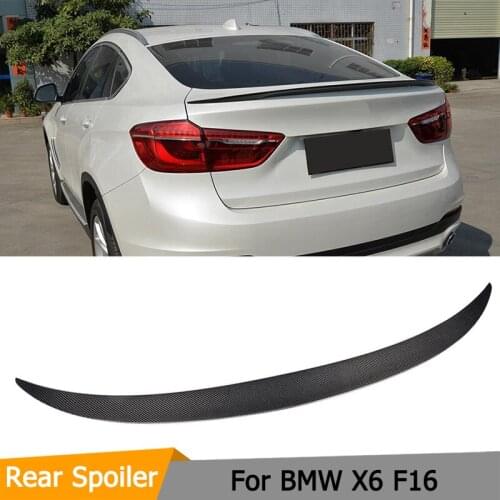 Car Styling Carbon Fiber Racing Rear Spoiler Lip Wings for BMW F16 X6 & X6 M 2015-2016