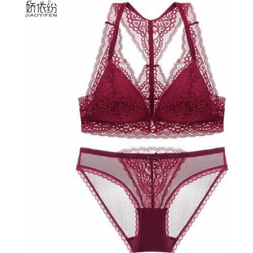 Europe Brand Summer Women Underwear Set Sexy Bra Breathable Comfortable Lace Sexy High End Lingerie Set And Bra Panty Sets JYF