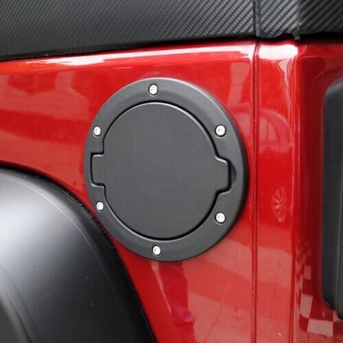 Mental Car Door Fuel Tank Gas Cap Cover for Jeep Wrangler JK 2007 2008 2019 2010 2011 2012 2013 2014 2015 2016 Car Exterior Part