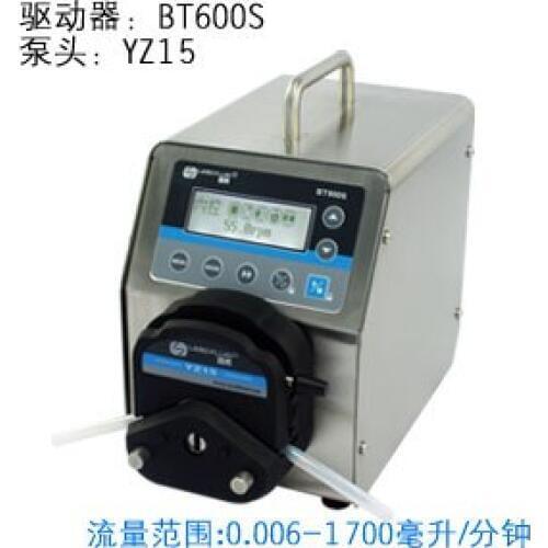 BT600S YZ15 Lab Food Industrial Basic Speed Variable Big flow Peristaltic Filling Dosing Pump 0.006-1700ml/min