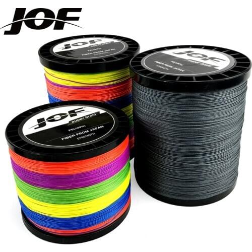 JOF PE Line x12 x9 x8 Fishing Line 1000m 500m 300m 100m 12/9/8 Strands Braided Strong Wire pesca linha