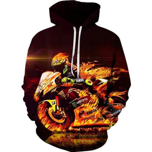 2020 Spring autumn New Men Hoodeds Clothing Hoodies Quick dry Sweatshirts Motorcycle rider Jackets 3D rider print Free shipping