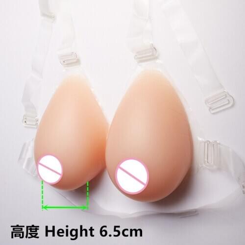 2020 New Silicone Breast Forms Artificial Fake Breasts for Crossdresser Breast Cover 800g C-cup Rhinestone Bra Fake Breast